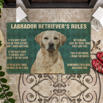 Gearhumans 3D My Labrador Retriever's Rules Doormat