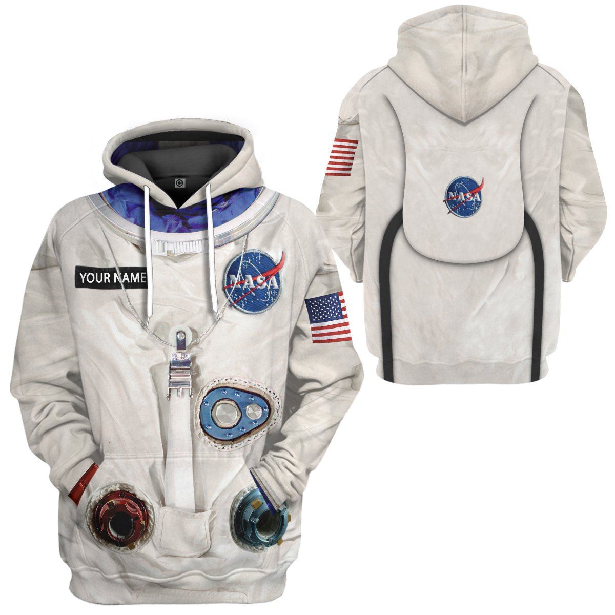 Gearhuman 3D NA Armstrong Space Suit Custom Name Tshirt Hoodie Apparel GV140910 3D Apparel 