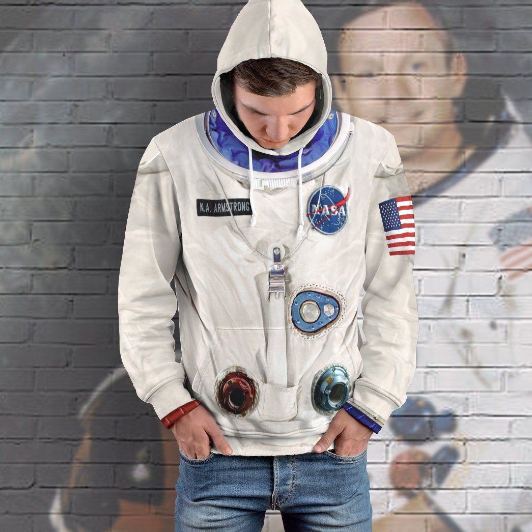 Gearhuman 3D NA Armstrong Space Suit Custom Tshirt Hoodie Apparel GV14095 3D Apparel 