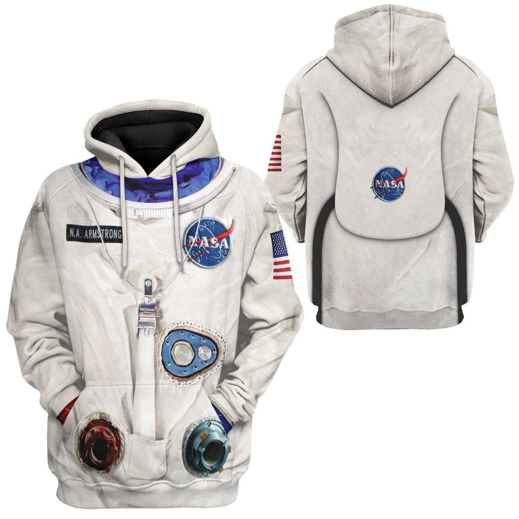 Gearhuman 3D NA Armstrong Space Suit Custom Tshirt Hoodie Apparel GV14095 3D Apparel 