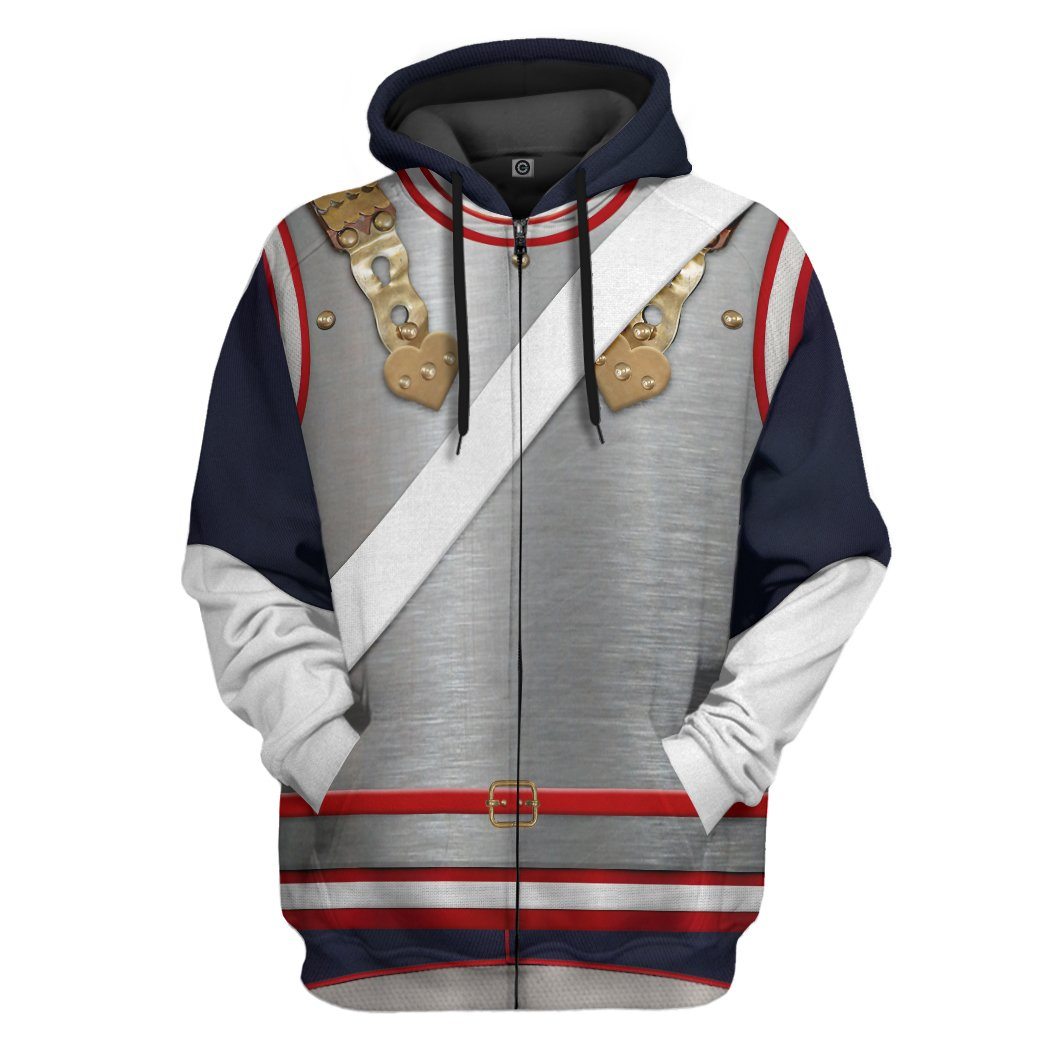 cav gear Gearhumans 3D Napoleonic French Heavy Cavalry Custom Hoodie Apparel