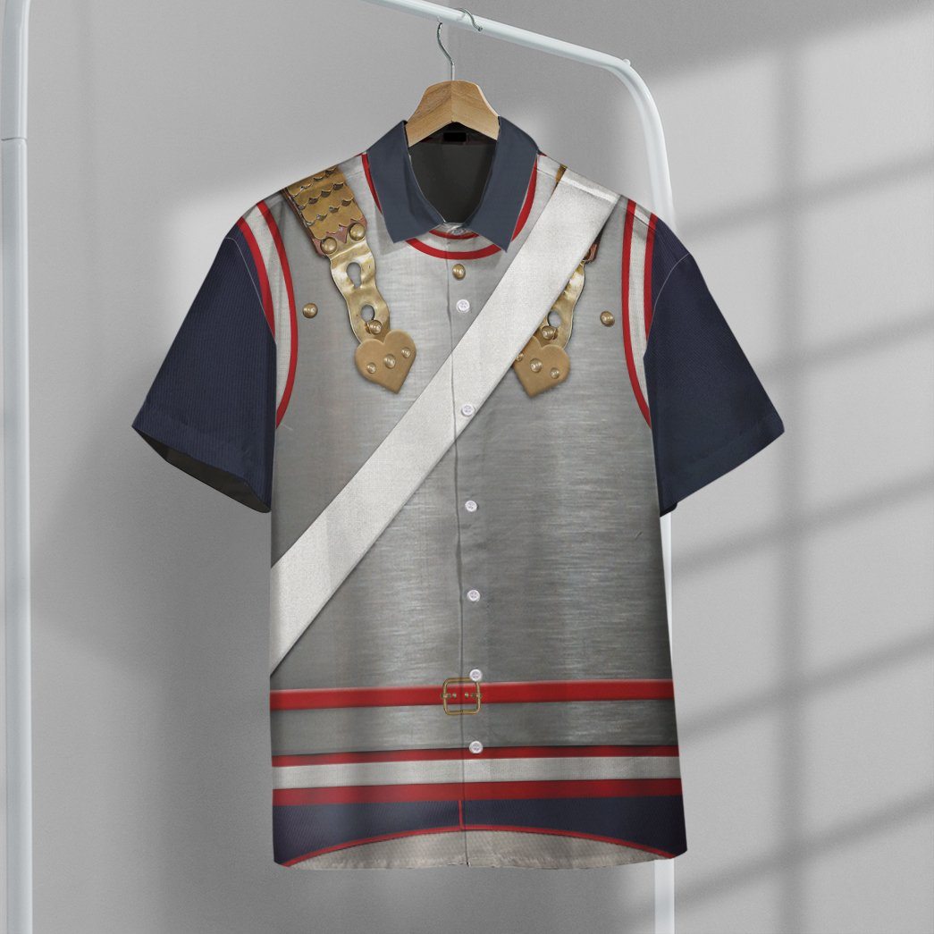 Gearhuman 3D Napoleonic French Heavy Cavalry Custom Short Sleeve Shirt GW171178 Short Sleeve Shirt 