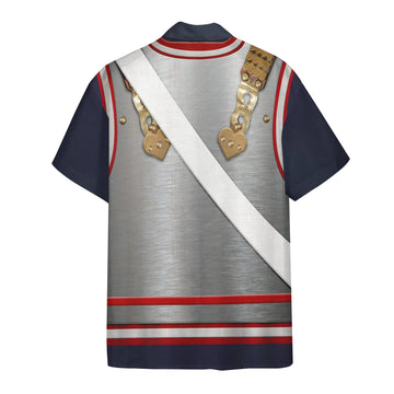 Gearhumans 3D Napoleonic French Heavy Cavalry Custom Short Sleeve Shirt