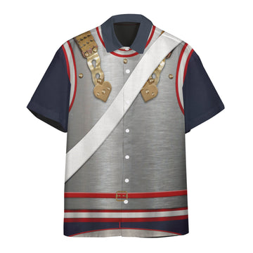Gearhuman 3D Napoleonic French Heavy Cavalry Custom Short Sleeve Shirt GW171178 Short Sleeve Shirt Short Sleeve Shirt S 