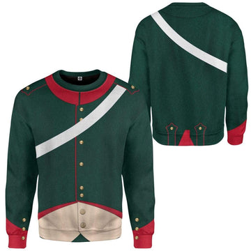 Gearhumans 3D Napoleonic French Light Cavalry Campaign Dress Custom Sweatshirt Apparel