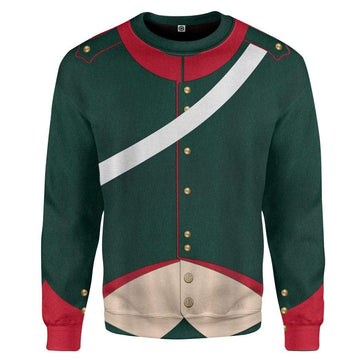Gearhumans 3D Napoleonic French Light Cavalry Campaign Dress Custom Sweatshirt Apparel