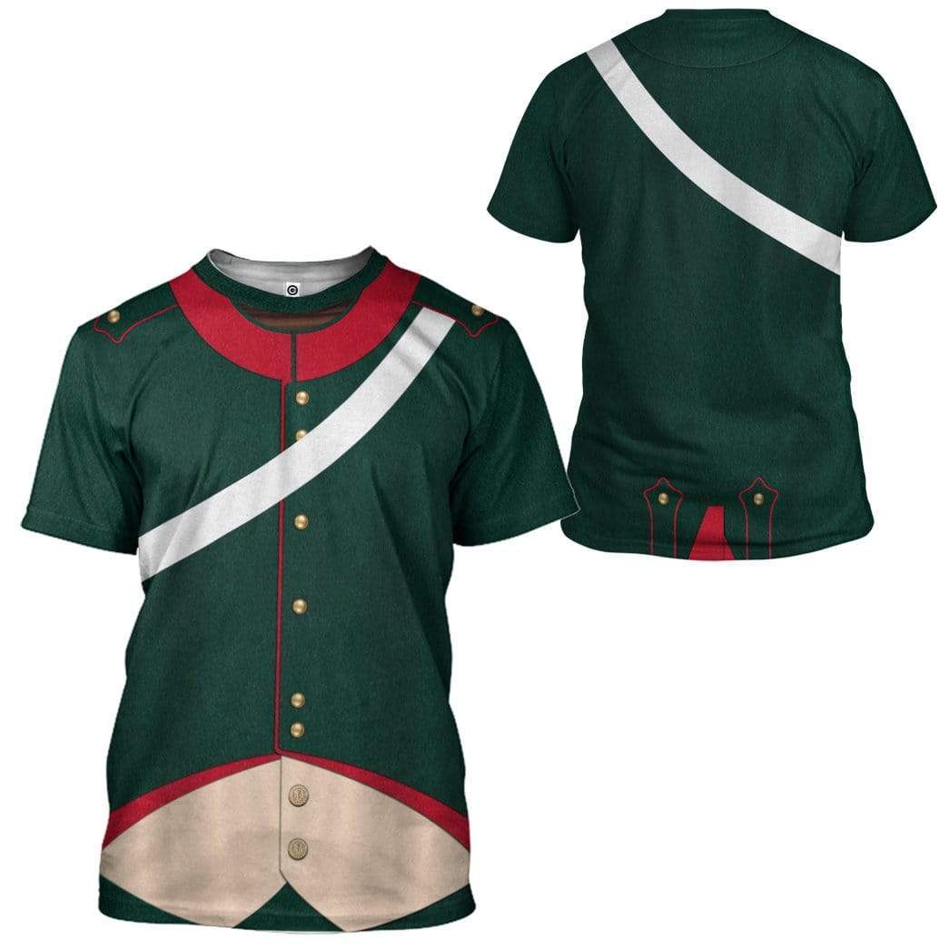 Gearhuman 3D Napoleonic French Light Cavalry Campaign Dress Custom Tshirt Apparel GV190824 3D T-shirt 