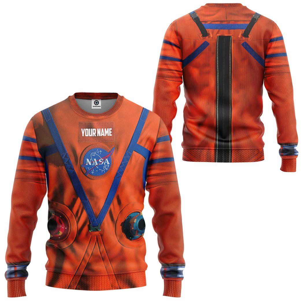 Gearhuman 3D NASA Orion Space Suit Custom Name Sweatshirt Apparel GW21097 Sweatshirt 