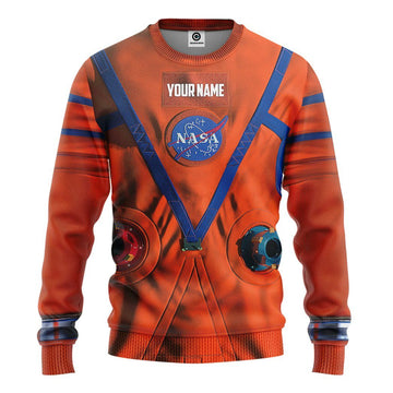 Gearhumans 3D NASA Orion Space Suit Custom Name Sweatshirt Apparel