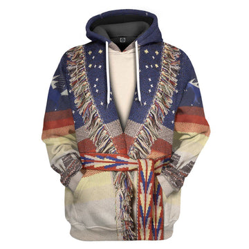Gearhumans 3D Native American Flag Tshirt Hoodie Apparel