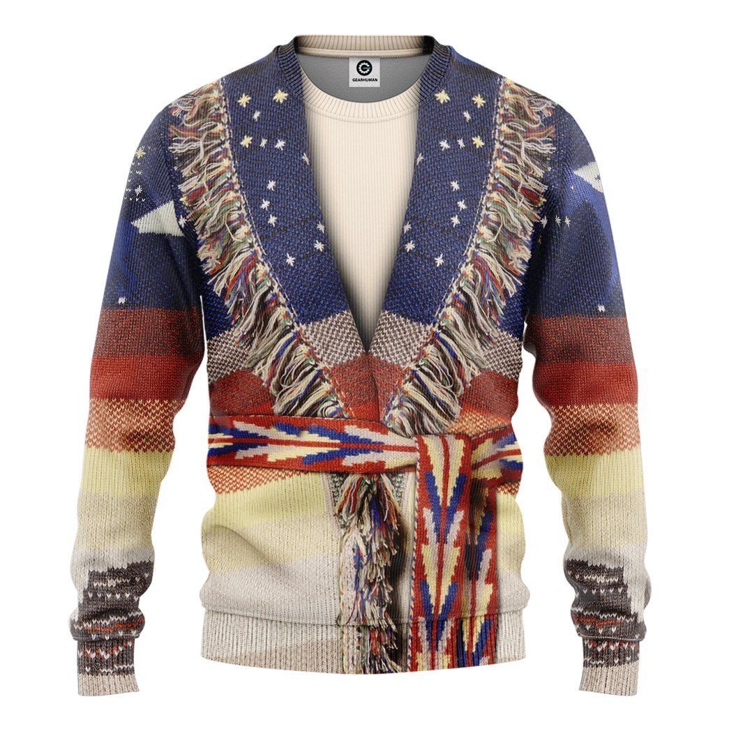 Gearhuman 3D Native American Flag Tshirt Hoodie Apparel GB11034 3D Apparel Long Sleeve S