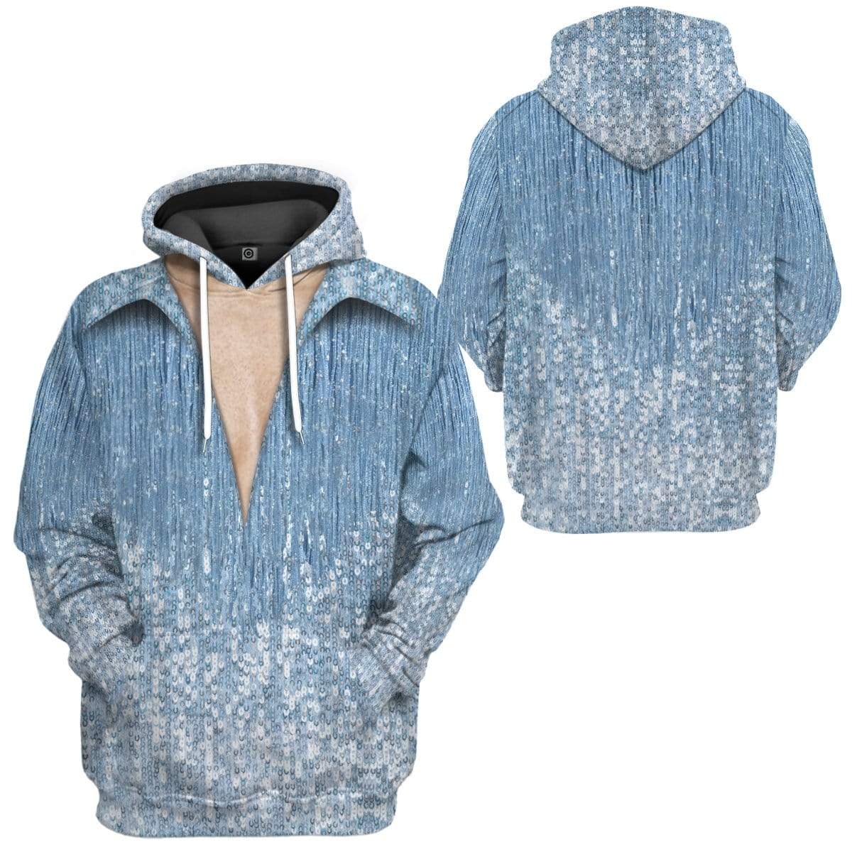 Gearhuman 3D Neil Diamond Suit Custom Hoodie Apparel GV13083 3D Custom Fleece Hoodies 
