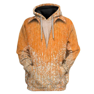 Gearhumans 3D Neil Diamond Yellow Suit Custom Hoodie Apparel