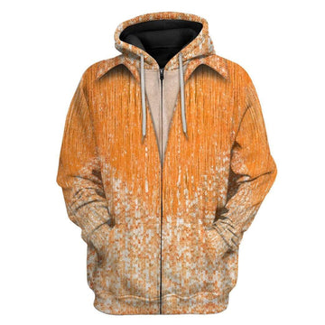 Gearhumans 3D Neil Diamond Yellow Suit Custom Hoodie Apparel