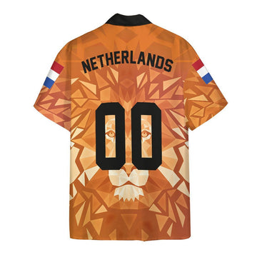 Gearhuman 3D Netherlands Football Supporter Hawaii Shirt ZK1406212 Short Sleeve Shirt 