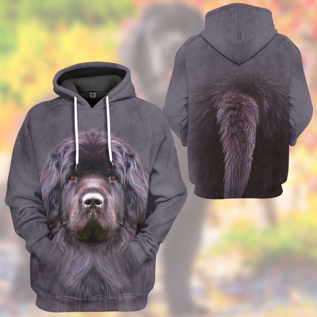 Gearhuman 3D Newfoundland Dog Tshirt Hoodie Apparel GV05033 3D Apparel