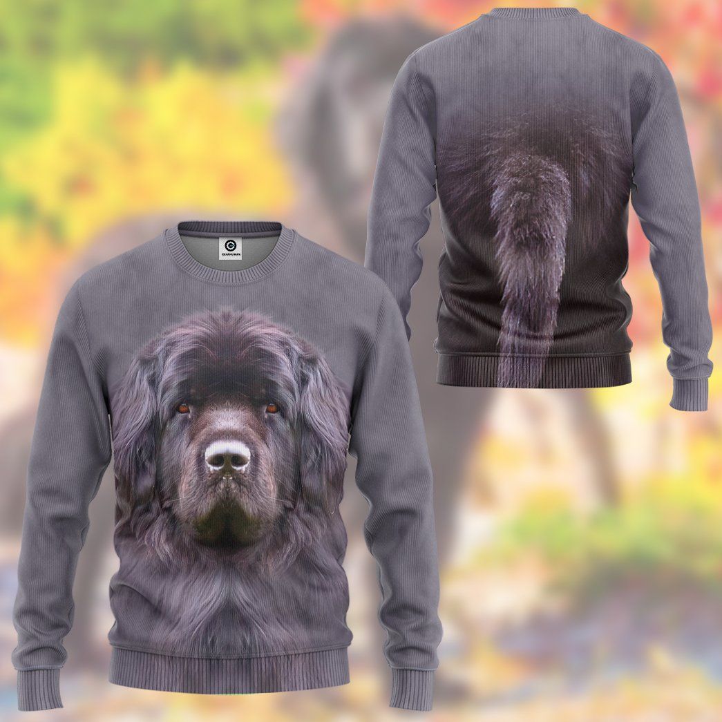 Gearhuman 3D Newfoundland Dog Tshirt Hoodie Apparel GV05033 3D Apparel