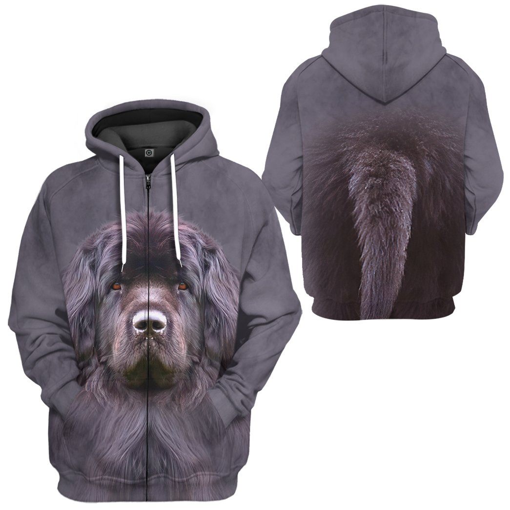 Gearhuman 3D Newfoundland Dog Tshirt Hoodie Apparel GV05033 3D Apparel