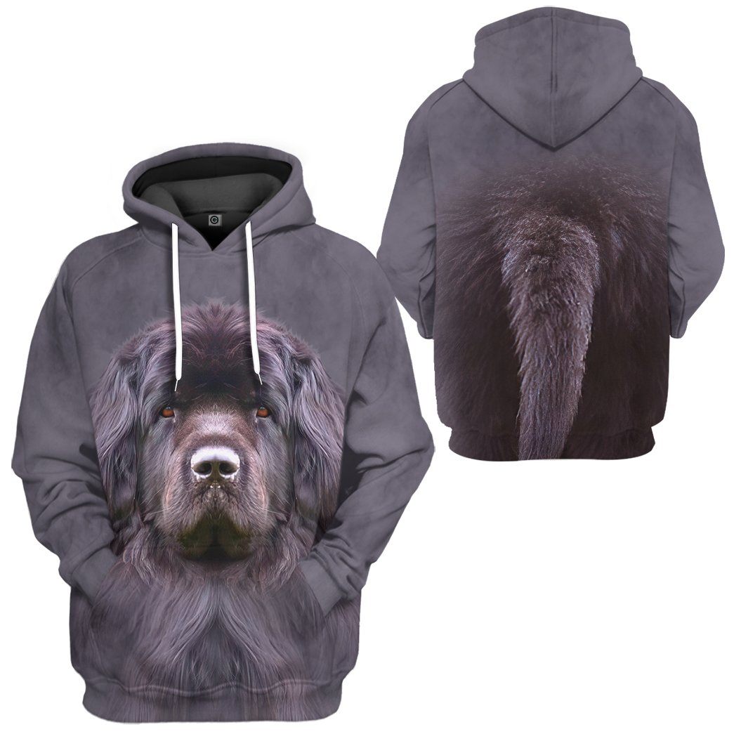 Gearhuman 3D Newfoundland Dog Tshirt Hoodie Apparel GV05033 3D Apparel