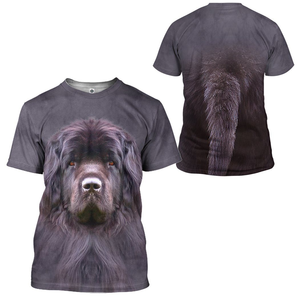 Gearhuman 3D Newfoundland Dog Tshirt Hoodie Apparel GV05033 3D Apparel