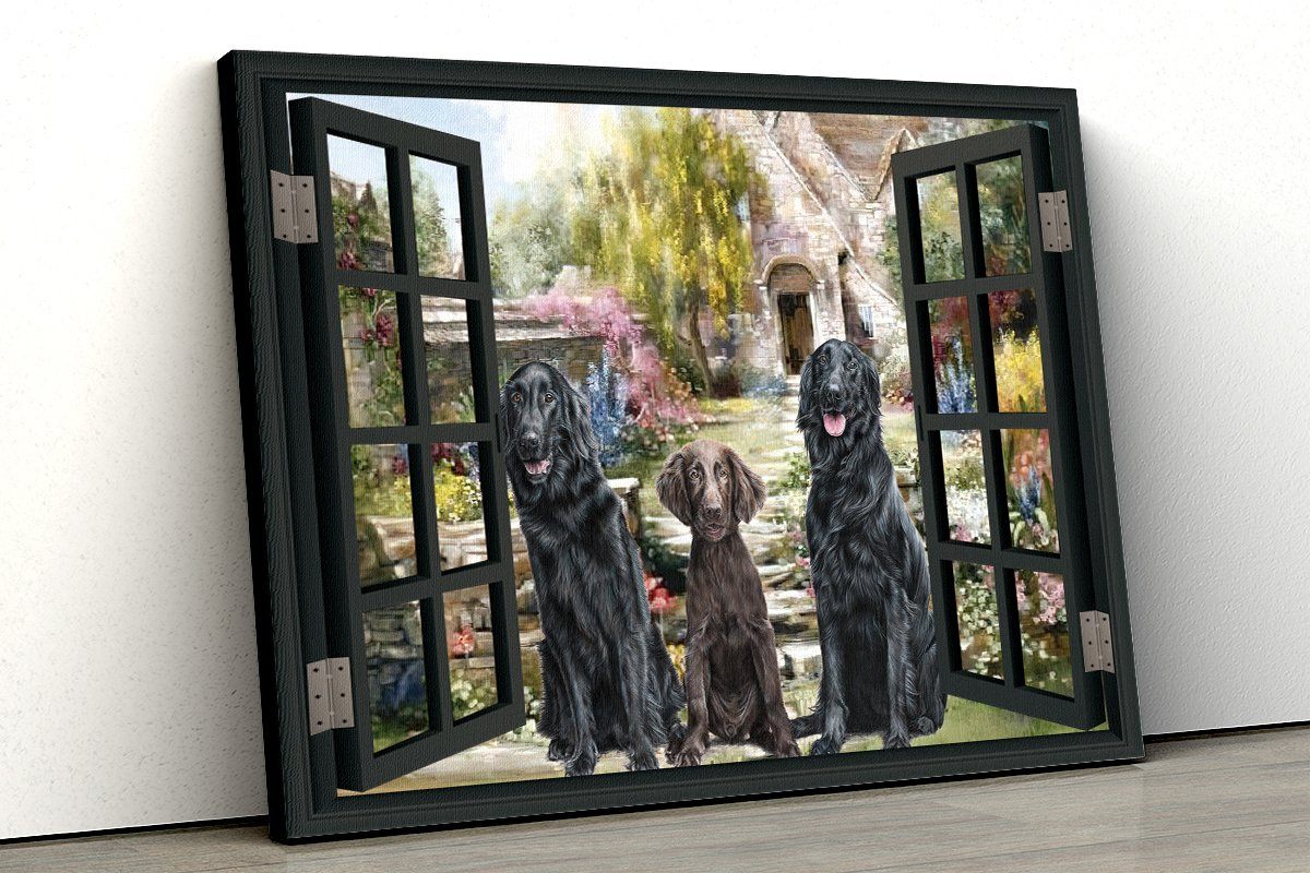 Gearhuman 3D Newfoundland Window Canvas GK250110 Canvas