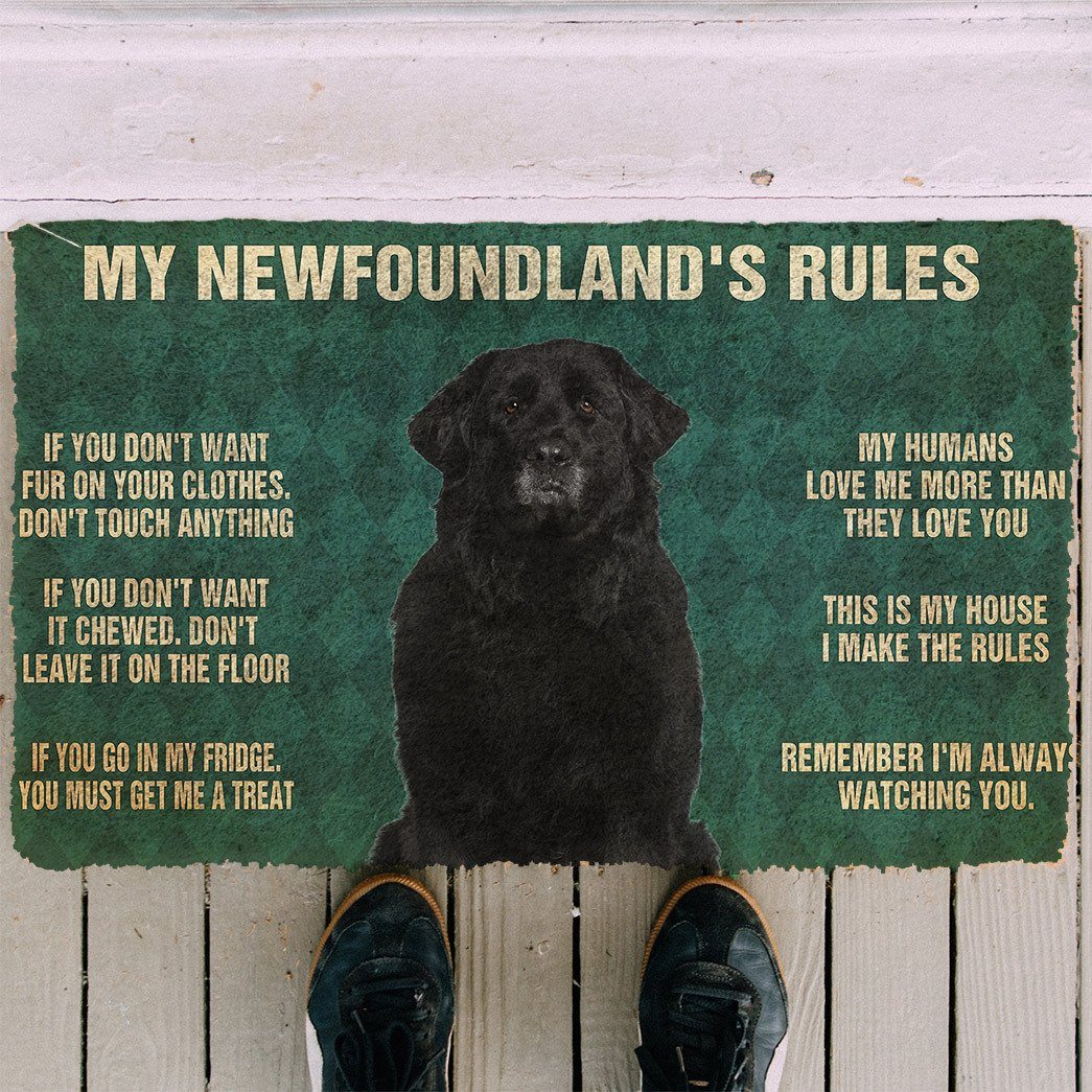 Gearhuman 3D Newfoundland's Rules Doormat GK250128 Doormat