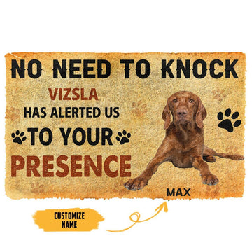 Gearhuman 3D No Need To Knock Vizsla Dog Custom Name Doormat GV28019 Doormat
