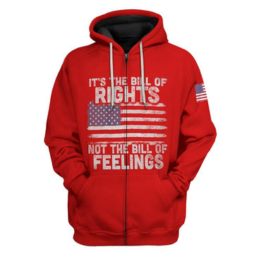 Gearhumans 3D Not The Bill Of Feelings Custom Hoodie Apparel