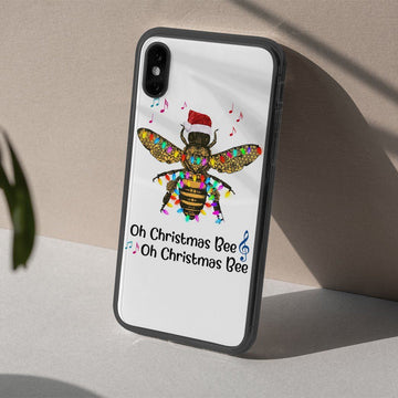 Gearhumans 3D Oh Christmas Bee Custom Glass Phone Case Cover