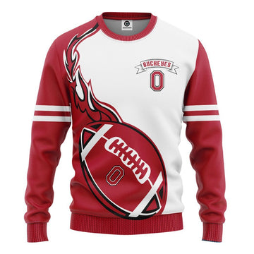 Gearhumans 3D Ohio State Buckeyes Custom Tshirt Hoodie Apparel