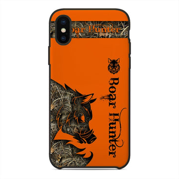 Gearhuman 3D Orange Boar Hunter Custom Phone Case GV091110 Glass Phone Case Iphone X 