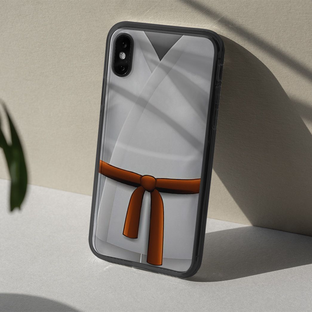 Gearhuman 3D Orange Karate Belt Phone Case ZK1706217 Glass Phone Case 