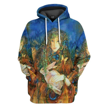 Gearhumans 3D Ostara And Easter Bunny Tshirt Hoodie Apparel