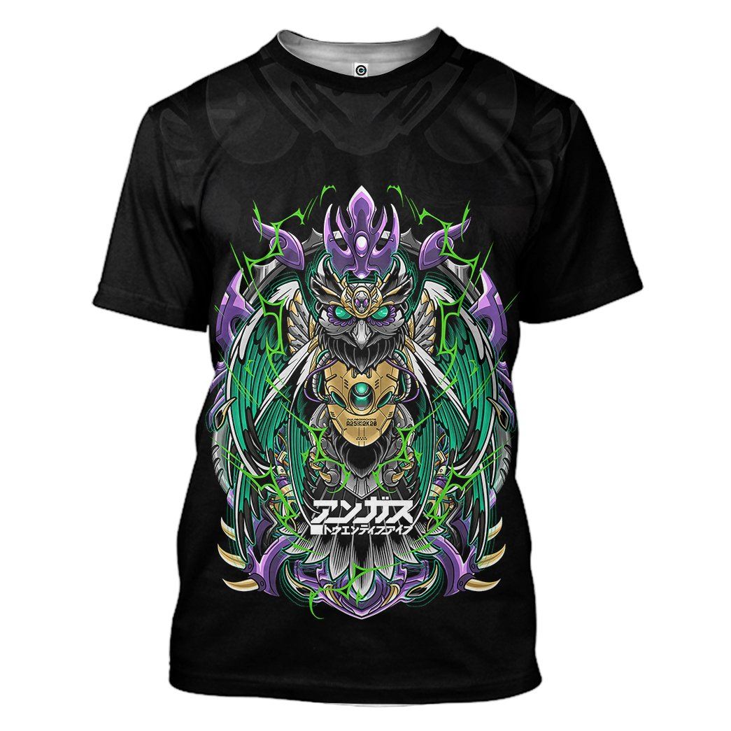 Gearhuman 3D Owlaborachine Art Skateboarding Style Custom Tshirt Hoodie Apparel GN250910 3D Apparel T-Shirt S 