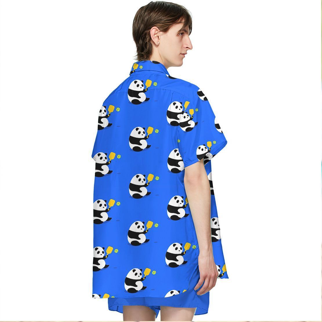 Gearhuman 3D Panda Pickleball Hawaii Shirt ZK0507212 Short Sleeve Shirt 