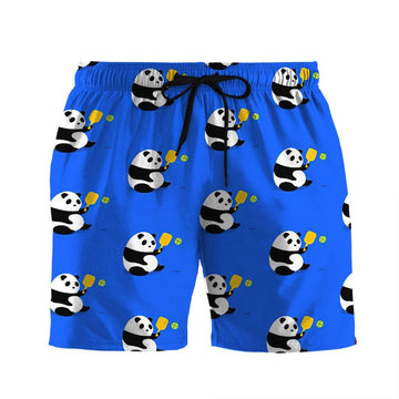 Gearhuman 3D Panda Pickleball Hawaii Shirt ZK0507212 Short Sleeve Shirt Beach Shorts S 