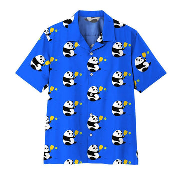 Gearhuman 3D Panda Pickleball Hawaii Shirt ZK0507212 Short Sleeve Shirt Short Sleeve Shirt S 