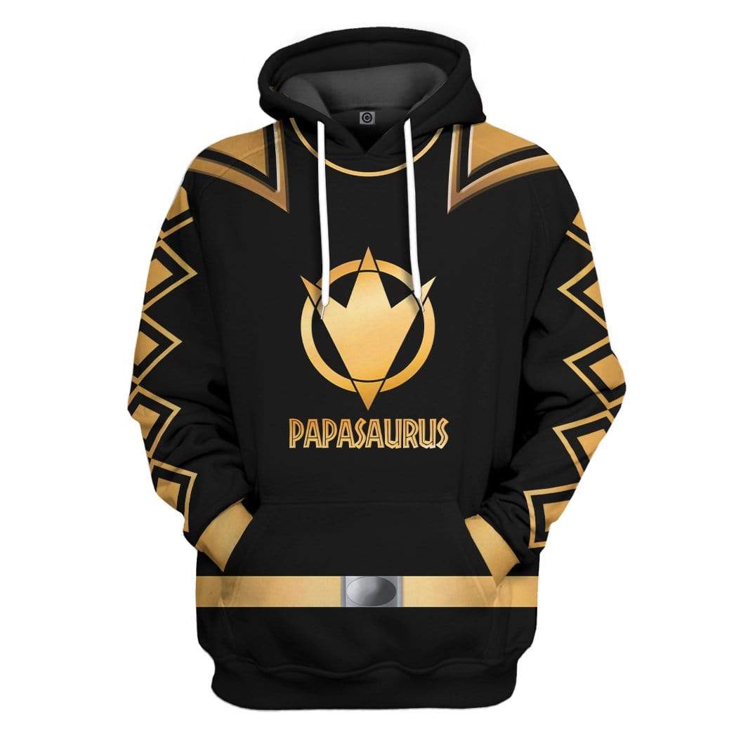 Gearhuman 3D Papasaurus Custom Hoodie Apparel GH20052 3D Custom Fleece Hoodies Hoodie S 