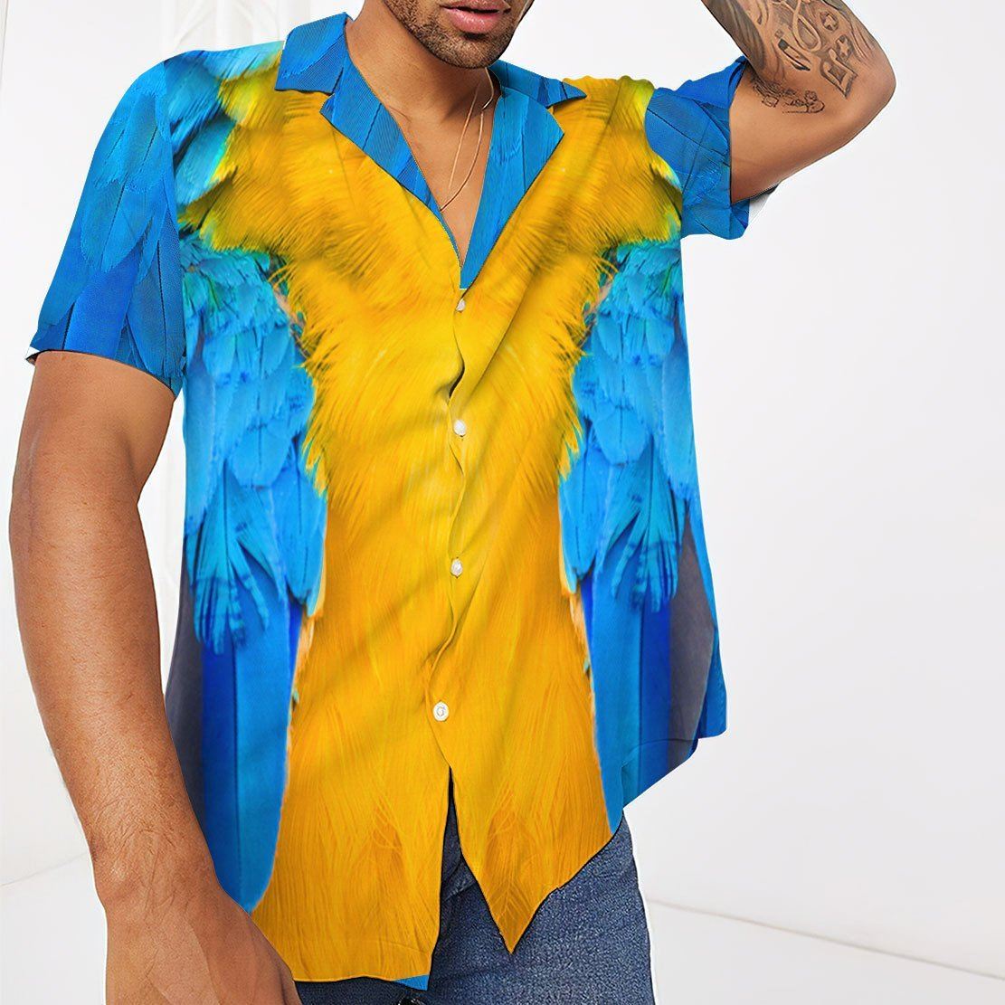 Gearhuman 3D Parrot Hawaii Shirt ZZ0406212 Hawai Shirt 