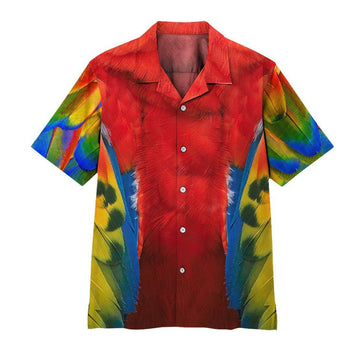 Gearhuman 3D Parrot Hawaii Shirt