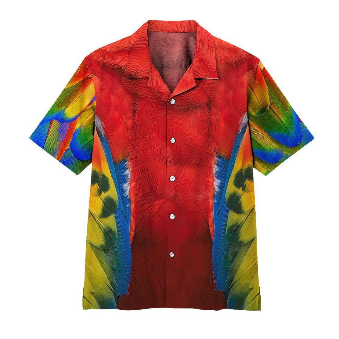 Gearhuman 3D Parrot Hawaii Shirt ZZ0406216 Hawai Shirt Short Sleeve Shirt S 