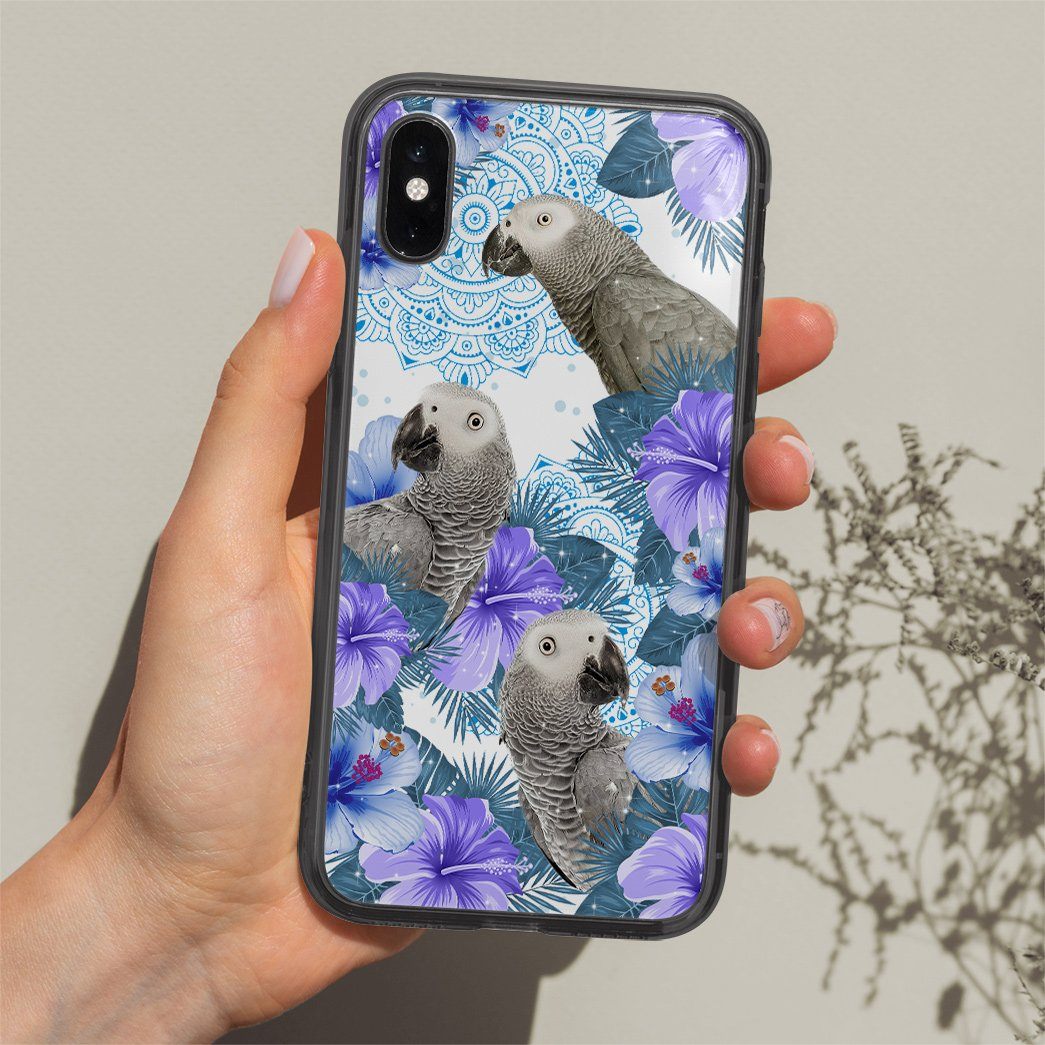 Gearhuman 3D Parrot Phonecase GB03031 Glass Phone Case