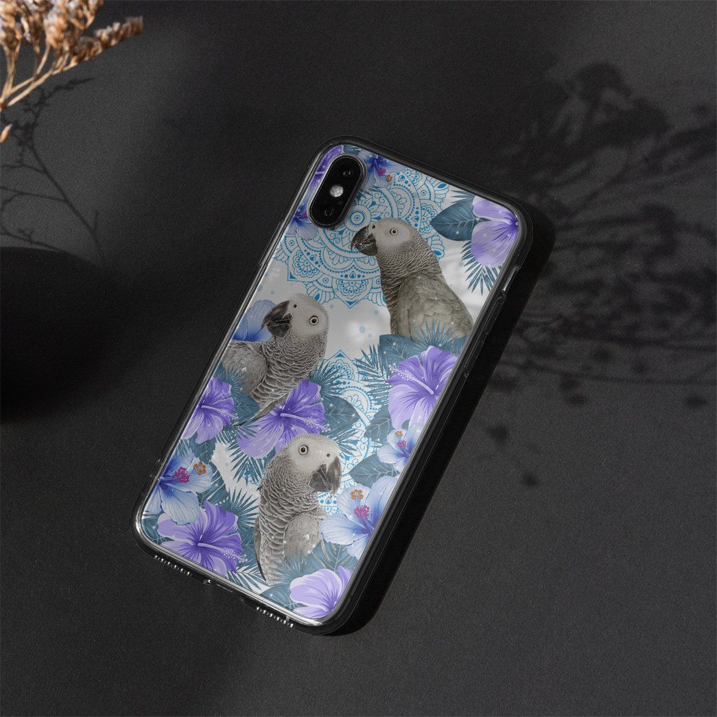 Gearhuman 3D Parrot Phonecase GB03031 Glass Phone Case