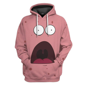 Gearhumans 3D Patrick Star Custom Hoodie Apparel