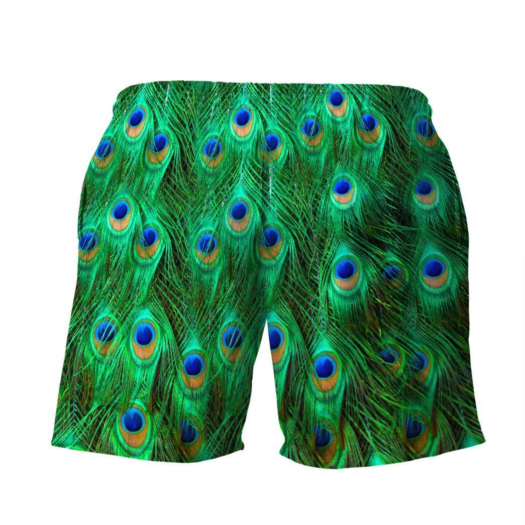 Gearhuman 3D Peacock Beach Short ZZ0906211 Men Shorts 