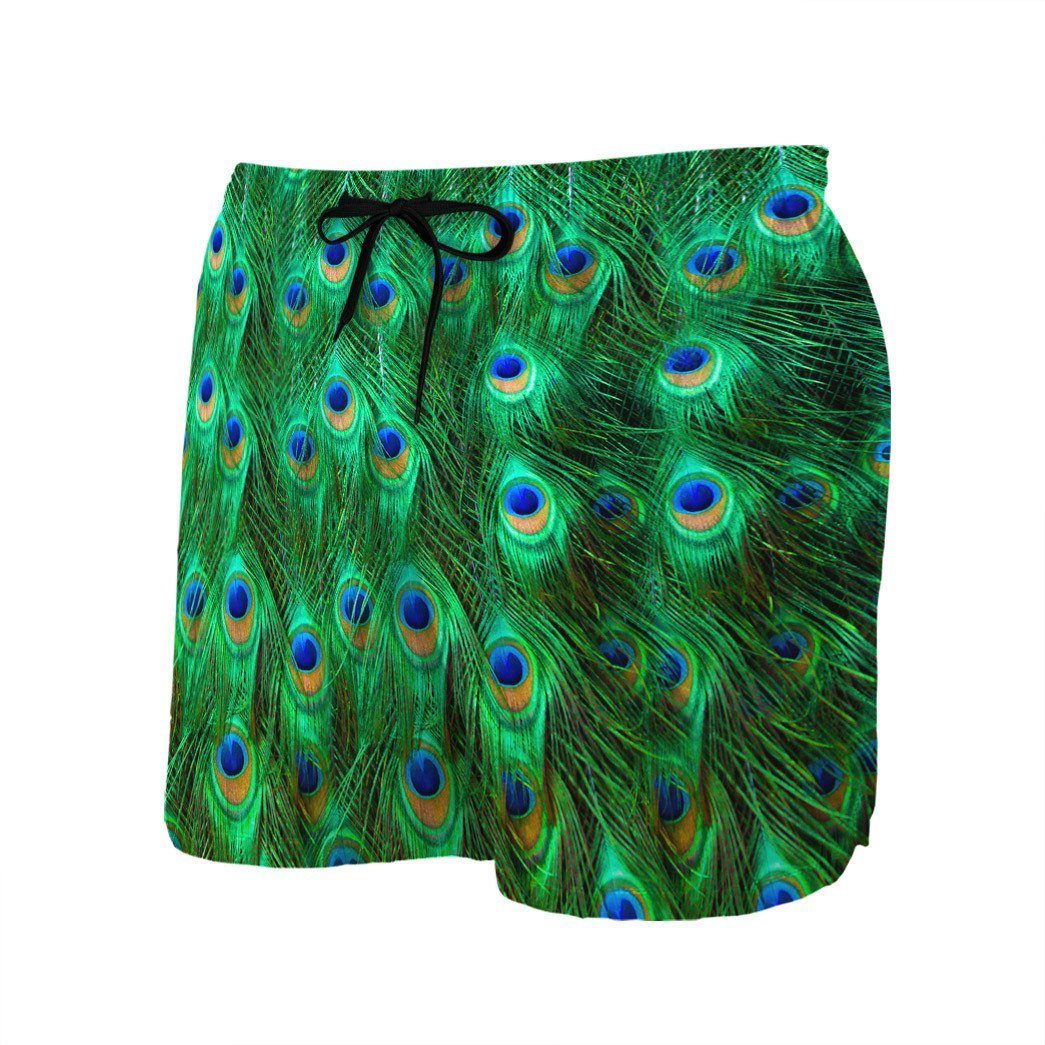 Gearhuman 3D Peacock Beach Short ZZ0906211 Men Shorts 