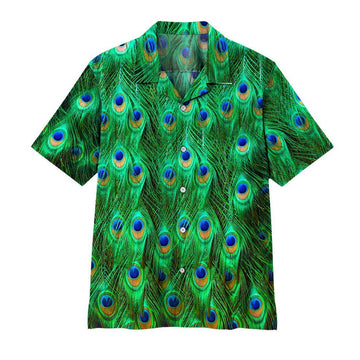 Gearhuman 3D Peacock Hawaii Shirt