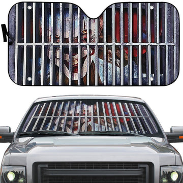 Gearhumans 3D Pennywise The Clown Custom Car Auto Sunshade