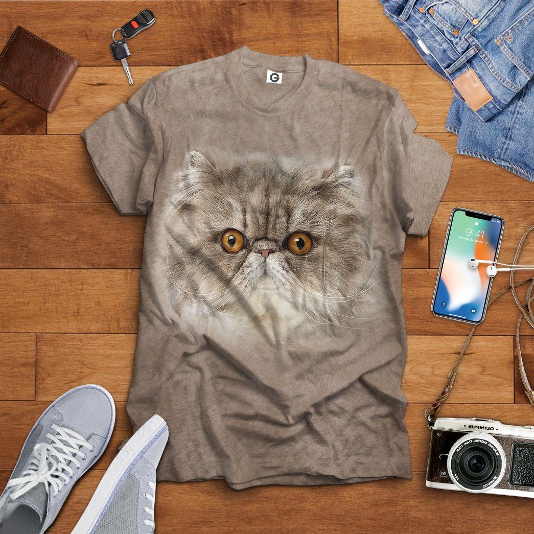 Gearhuman 3D Persian Cat Tshirt Hoodie Apparel GL22122 3D Apparel 