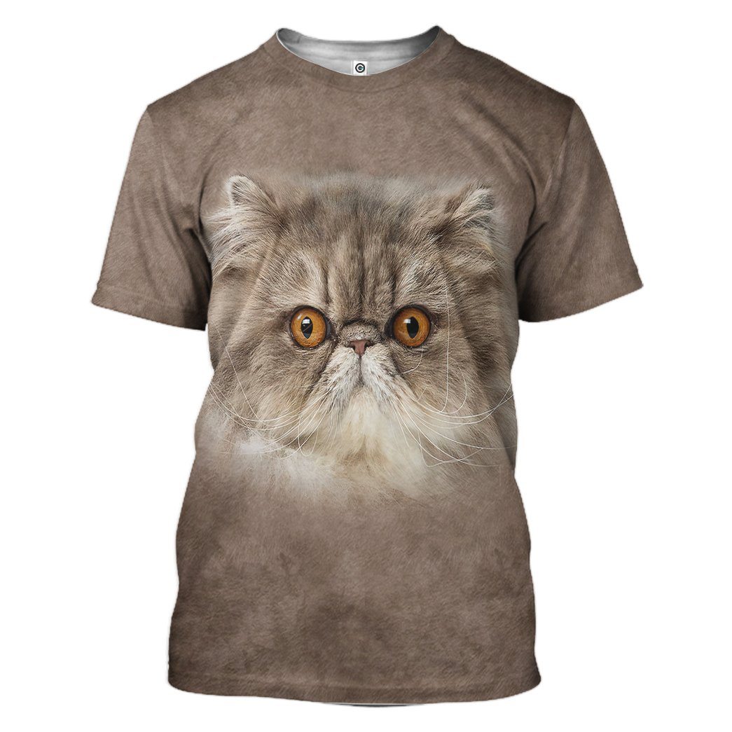 Gearhuman 3D Persian Cat Tshirt Hoodie Apparel GL22122 3D Apparel T-Shirt S 